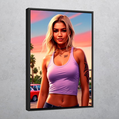 Video Game - GTA Crop Top